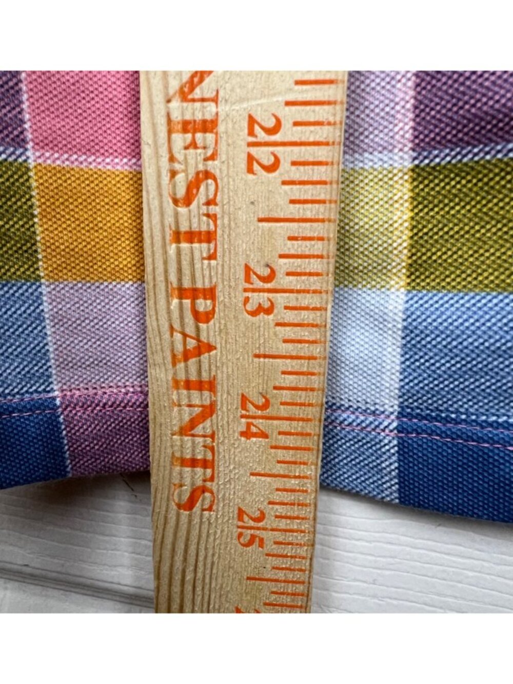 Lands' End Pastel Plaid Golf Shirt - Picture 4 of 12